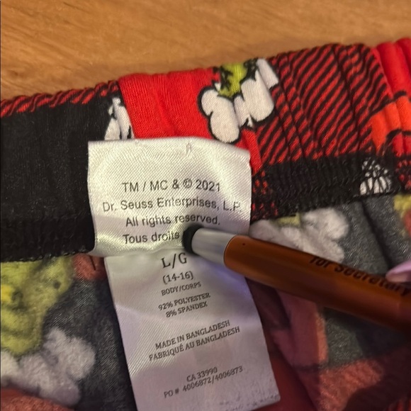 Kids Red Grinch Pajamas - Picture 3 of 6
